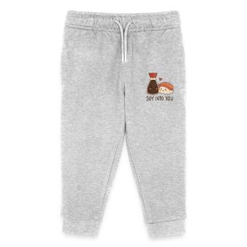 Soy into you - Kinder Organic Jogginghose Mini Mover von Stanley/Stella - Grau meliert - Vorne