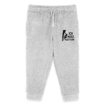 Klettern, Climbing - Kinder Organic Jogginghose Mini Mover von Stanley/Stella - Grau meliert - Vorne