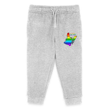 San Pedro, Regenbogen - Kinder Organic Jogginghose Mini Mover von Stanley/Stella - Grau meliert - Vorne