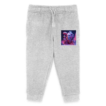 Hypersurrealism - Kids Organic Sweatpants by Stanley/Stella - heather grey - Front