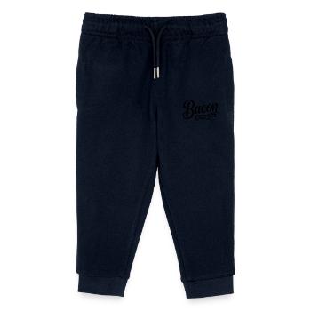 Bacon - Cool Fastfood Logo - Kids Organic Sweatpants by Stanley/Stella - navy - Front