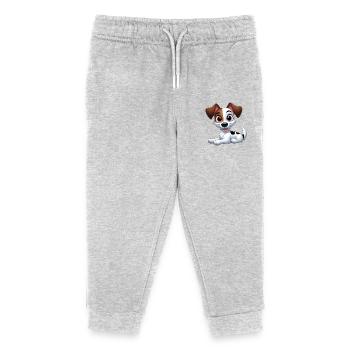Jack Russel 2 - Kids Organic Sweatpants by Stanley/Stella - heather grey - Front