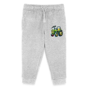 Tractor - Kids Organic Sweatpants by Stanley/Stella - heather grey - Front