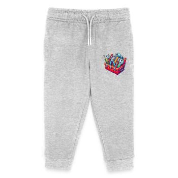 Tool Toolbox - Kids Organic Sweatpants by Stanley/Stella - heather grey - Front