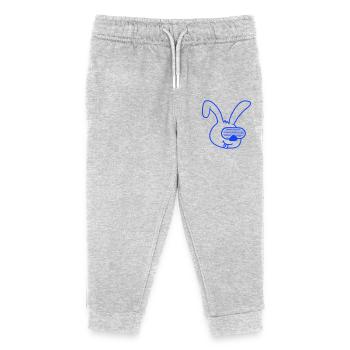 Lunettes de soleil lapin Grooves Stripes Fête Célébrer Fun - Pantalon de jogging enfant bio Stanley/Stella - gris chiné - Devant