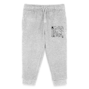 Lion Painting Fun for Children's Clothing, Bags & More - Kids Organic Sweatpants by Stanley/Stella - heather grey - Front