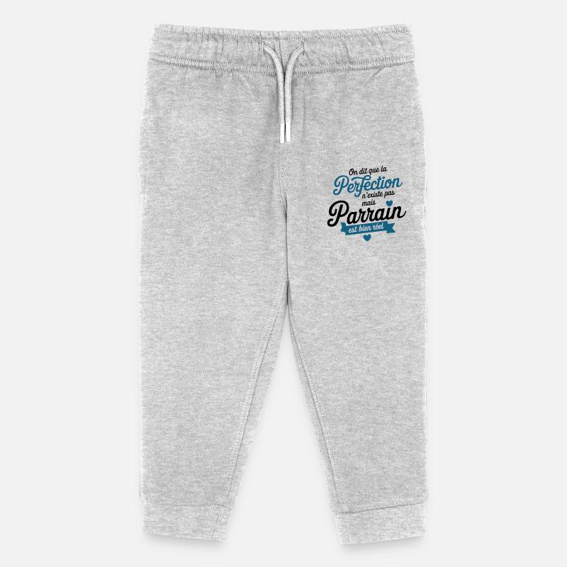 Der Pate ist echte Perfektion - Kinder Organic Jogginghose Mini Mover von Stanley/Stella - Grau meliert
