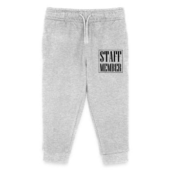 Staff Member - Kids Organic Sweatpants by Stanley/Stella - heather grey - Front