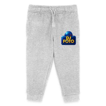 DJ Photo Logo Star Thema - Kinder Organic Jogginghose Mini Mover von Stanley/Stella - Grau meliert - Vorne