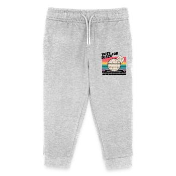 Vote for Disco - Kids Organic Sweatpants by Stanley/Stella - heather grey - Front