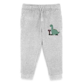 Dino Luca - Pantalon de jogging enfant bio Stanley/Stella - gris chiné - Devant