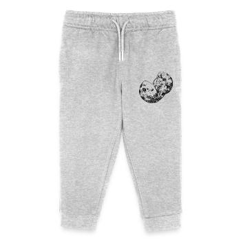 La lune est un fruit - Pantalon de jogging enfant bio Stanley/Stella - gris chiné - Devant