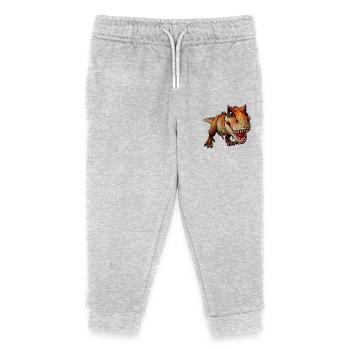 T-Rex greift an png - Kinder Organic Jogginghose Mini Mover von Stanley/Stella - Grau meliert - Vorne