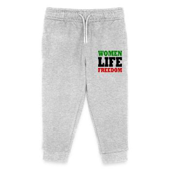 Women life freedom iran - Kids Organic Sweatpants by Stanley/Stella - heather grey - Front