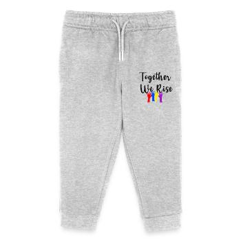 Together We Rise - Kids Organic Sweatpants by Stanley/Stella - heather grey - Front