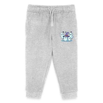 BoO Gang spooky halloween - Pantalon de jogging enfant bio Stanley/Stella - gris chiné - Devant