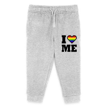 I love me - Pantalon de jogging enfant bio Stanley/Stella - gris chiné - Devant
