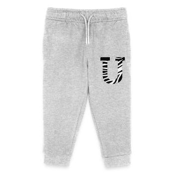 Brief an das Zebra - Kinder Organic Jogginghose Mini Mover von Stanley/Stella - Grau meliert - Vorne