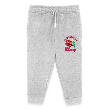 I'm as Sweet as a Cherry - Kids Organic Sweatpants by Stanley/Stella - heather grey - Front