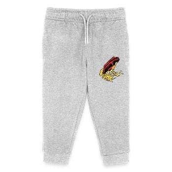 Baumsteigerfrosch Pfeilgiftfrosch PoisonDartFrog 7 - Kinder Organic Jogginghose Mini Mover von Stanley/Stella - Grau meliert - Vorne