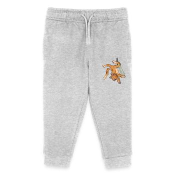 Aerial Cat Hoop - Kids Organic Sweatpants by Stanley/Stella - heather grey - Front