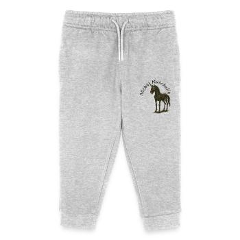 Zombie Einhorn - Kinder Organic Jogginghose Mini Mover von Stanley/Stella - Grau meliert - Vorne