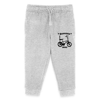 Bike Bike Biker Bonanza Fun Road Bike Trekking - Kids Organic Sweatpants by Stanley/Stella - heather grey - Front