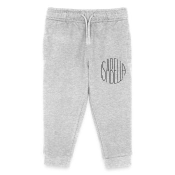 Isabella - Pantalon de jogging enfant bio Stanley/Stella - gris chiné - Devant