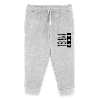 1984 with Plot Surveillance Camera - Kids Organic Sweatpants by Stanley/Stella - heather grey - Front