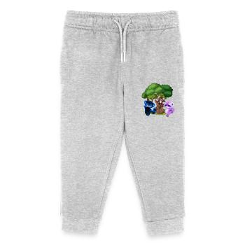Cuddles of Cuteness - Kids Organic Sweatpants by Stanley/Stella - heather grey - Front