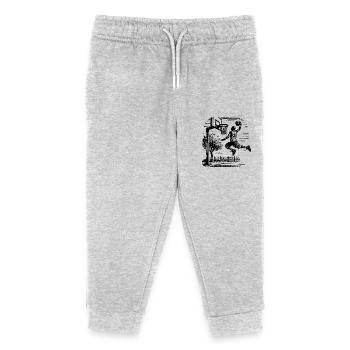 Basketball player dunk - Kids Organic Sweatpants by Stanley/Stella - heather grey - Front