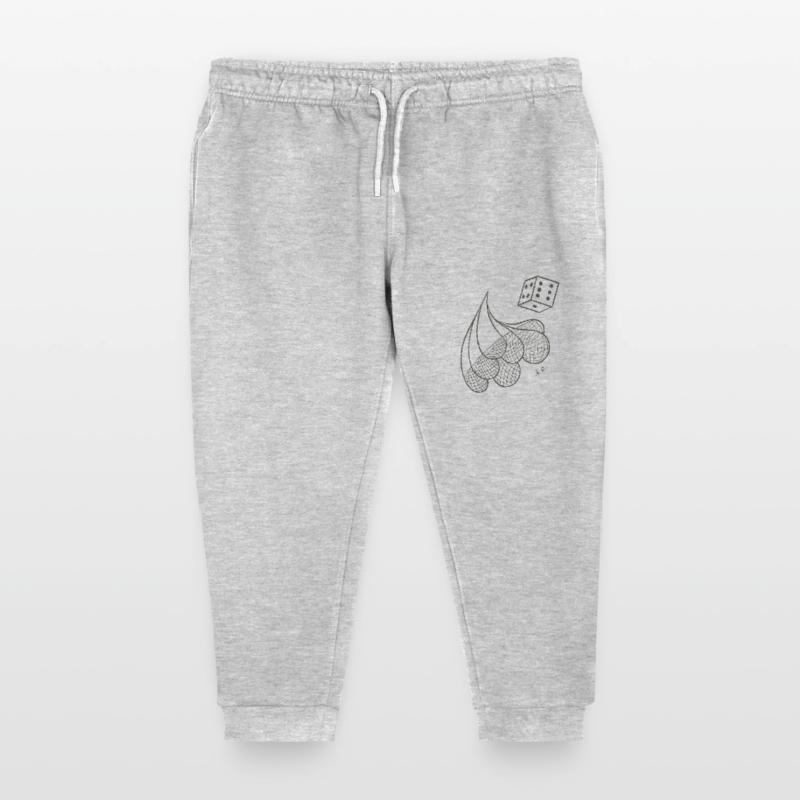 Creative patterned drops with game dice Kids Organic Sweatpants by Stanley/Stella