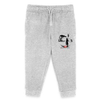 HBT 70 - Kinder Organic Jogginghose Mini Mover von Stanley/Stella - Grau meliert - Vorne