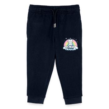 Anni Name Vorname Einhornkatze - Kinder Organic Jogginghose Mini Mover von Stanley/Stella - Navy - Vorne