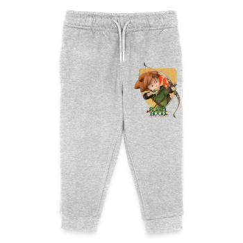 Robin Hood Schießt Mit Seinem Bogen - Kinder Organic Jogginghose Mini Mover von Stanley/Stella - Grau meliert - Vorne