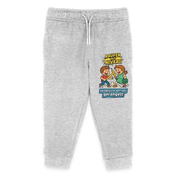 Wrestling with class - Kids Organic Sweatpants by Stanley/Stella - heather grey - Front