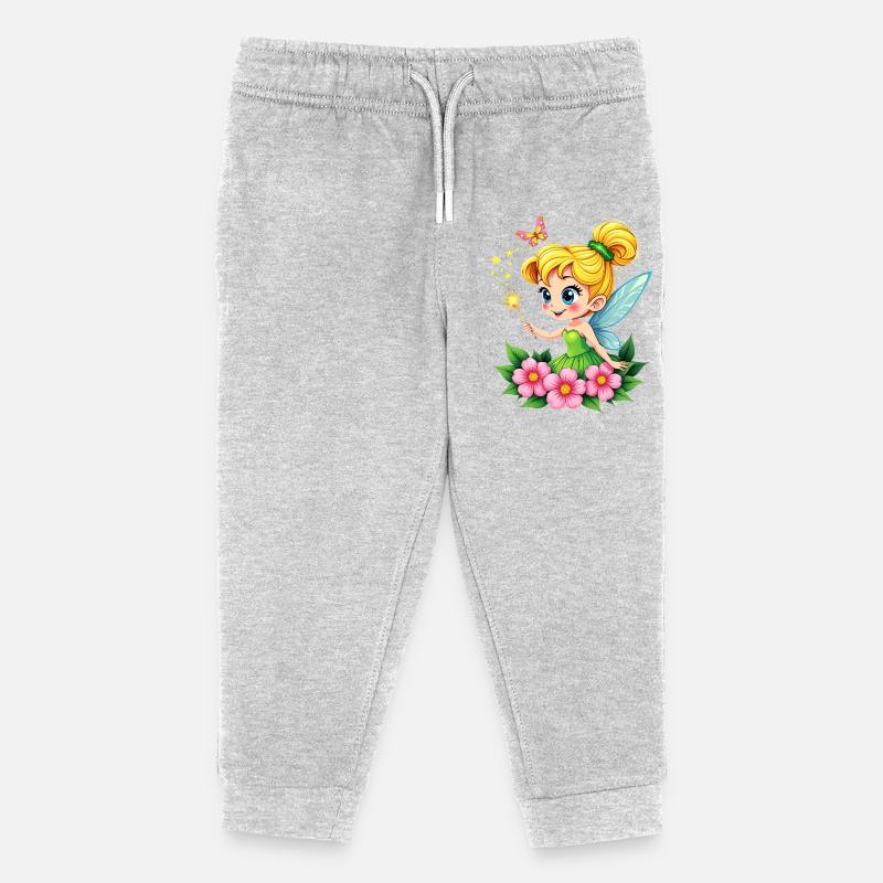 Fee - Kinder Organic Jogginghose Mini Mover von Stanley/Stella - Grau meliert