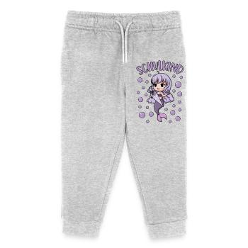 Schulkind Meerjungfrau Schulanfang Einschulung - Kinder Organic Jogginghose Mini Mover von Stanley/Stella - Grau meliert - Vorne