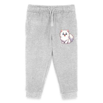 Spitz 4 - Kinder Organic Jogginghose Mini Mover von Stanley/Stella - Grau meliert - Vorne