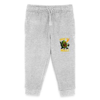 Guac 'n' Roll - Kids Organic Sweatpants by Stanley/Stella - heather grey - Front