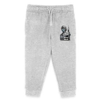 Pflegeheldin Harte Arbeit - Kinder Organic Jogginghose Mini Mover von Stanley/Stella - Grau meliert - Vorne