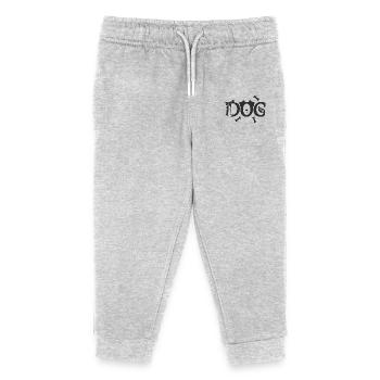 Hund mit Hund (Schwarz) - Kinder Organic Jogginghose Mini Mover von Stanley/Stella - Grau meliert - Vorne
