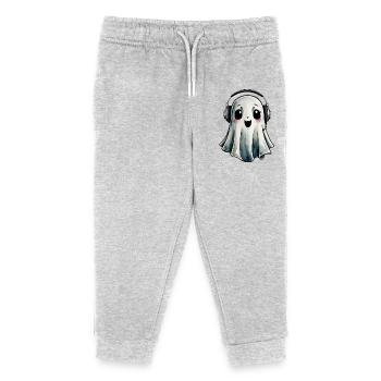 Fantôme vampire mignon - Pantalon de jogging enfant bio Stanley/Stella - gris chiné - Devant