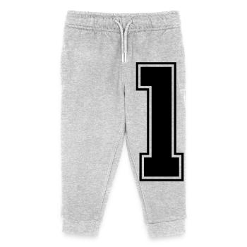 1 - Kinder Organic Jogginghose Mini Mover von Stanley/Stella - Grau meliert - Vorne