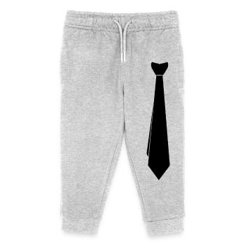 Krawatte - Kinder Organic Jogginghose Mini Mover von Stanley/Stella - Grau meliert - Vorne