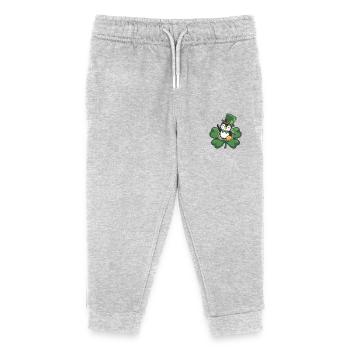 Pingouin de la Saint-Patrick : mignon - Pantalon de jogging enfant bio Stanley/Stella - gris chiné - Devant