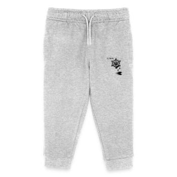"Winter mood" - Kinder Organic Jogginghose Mini Mover von Stanley/Stella - Grau meliert - Vorne