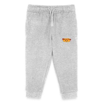 Hot dog Wurst - Kinder Organic Jogginghose Mini Mover von Stanley/Stella - Grau meliert - Vorne