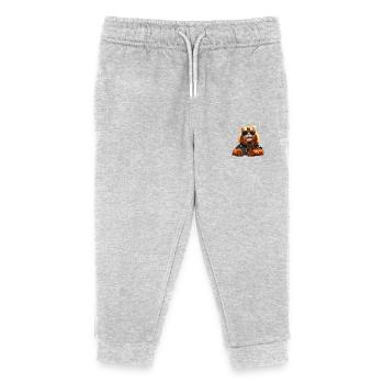 Tiger Big Cat Wild Cats Lover Cute Tiger - Kids Organic Sweatpants by Stanley/Stella - heather grey - Front