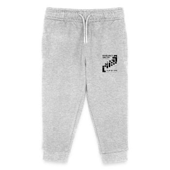 Building construction worker bricklayer - Kids Organic Sweatpants by Stanley/Stella - heather grey - Front